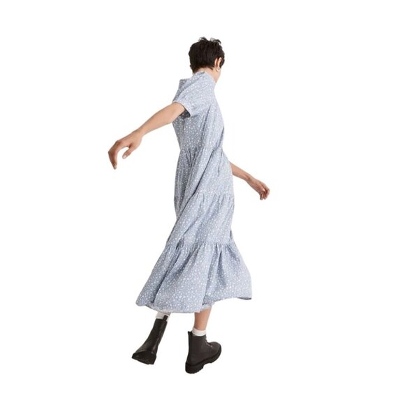 Madewell Puff Sleeve Midi Dress S Cottagecore Garden Peasant Floral Easter - Picture 2 of 13